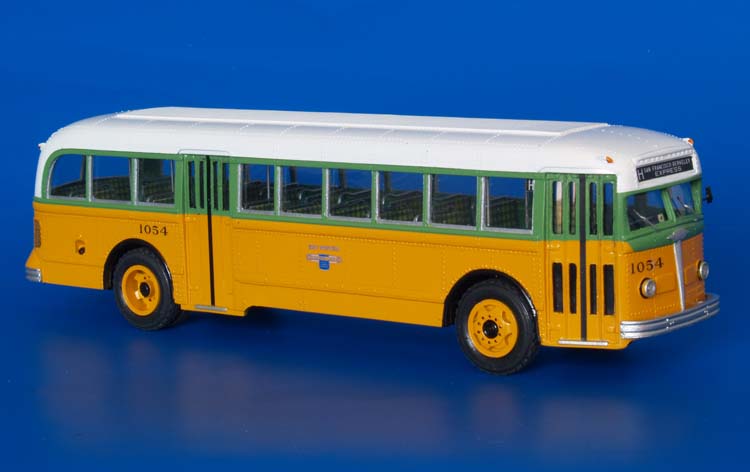 1947 white 798 (key system transit lines 1000-1074 series). SPTC243.03 Model 1 48